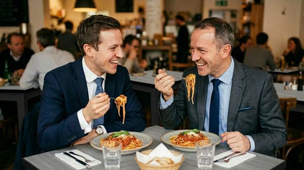 Business-Lunch im Ristorante Alitalia Hamburg Hammerbrook – perfekt für Geschäftsessen in der City Süd.